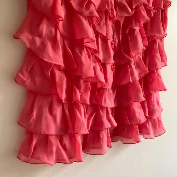 Zara Woman 100% Silk Sleeveless Ruffle Front Blouse Size Small S - Picture 2 of 7